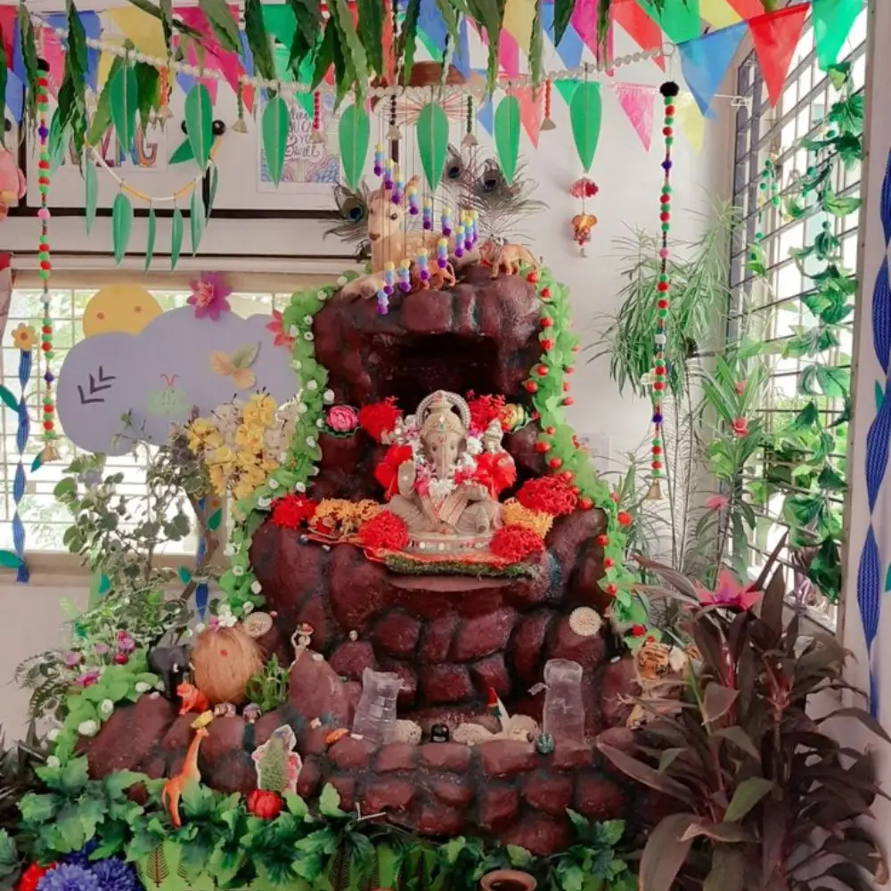 Ganpati Decoration Ideas: Balcony Decoration