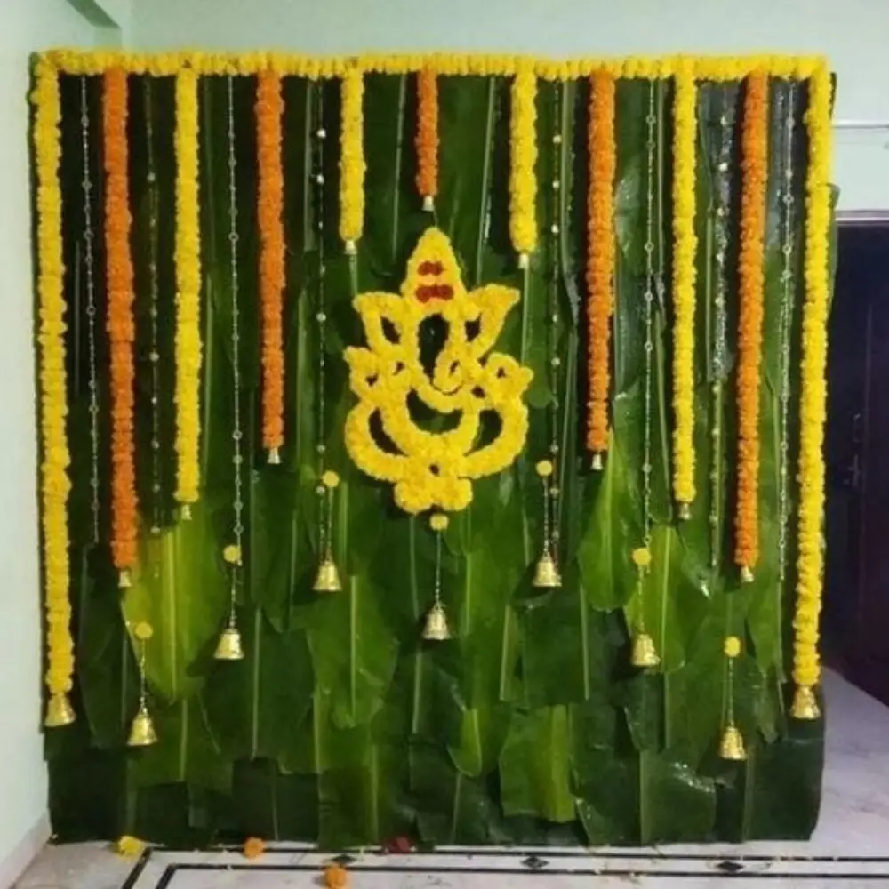 ganpati decoration ideas: coconut