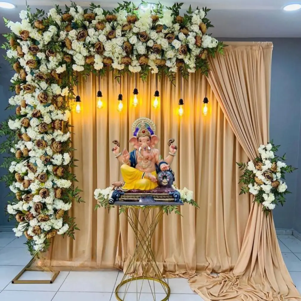 Modern and Minimalistic Ganpati Decoration Ideas