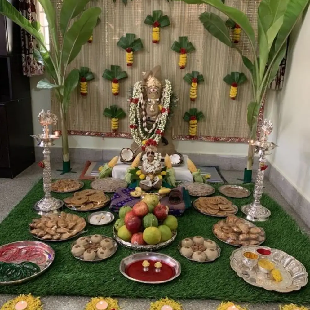 ganpati decoration ideas: Traditional Ganpati Decoration Ideas