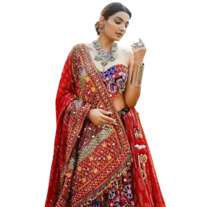 Chaniya Choli For Navratri: Generic Red Cotton