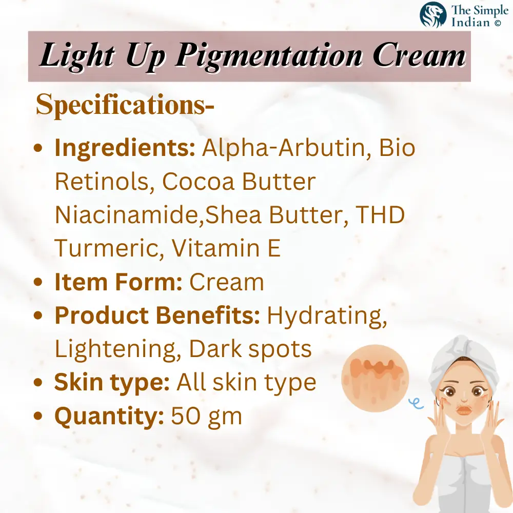 Best Pigmentation Cream: Light Up | Specification