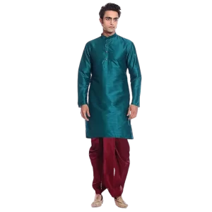 Navratri Dress: Modern Men Dupion Dhoti Pant Set