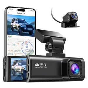 Best Dash Cam for Car in India: Red Tiger F7N 4K Dual Dash Cam