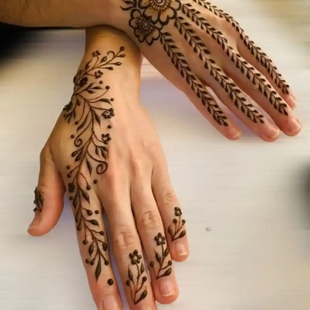 Simple Mehndi Design: