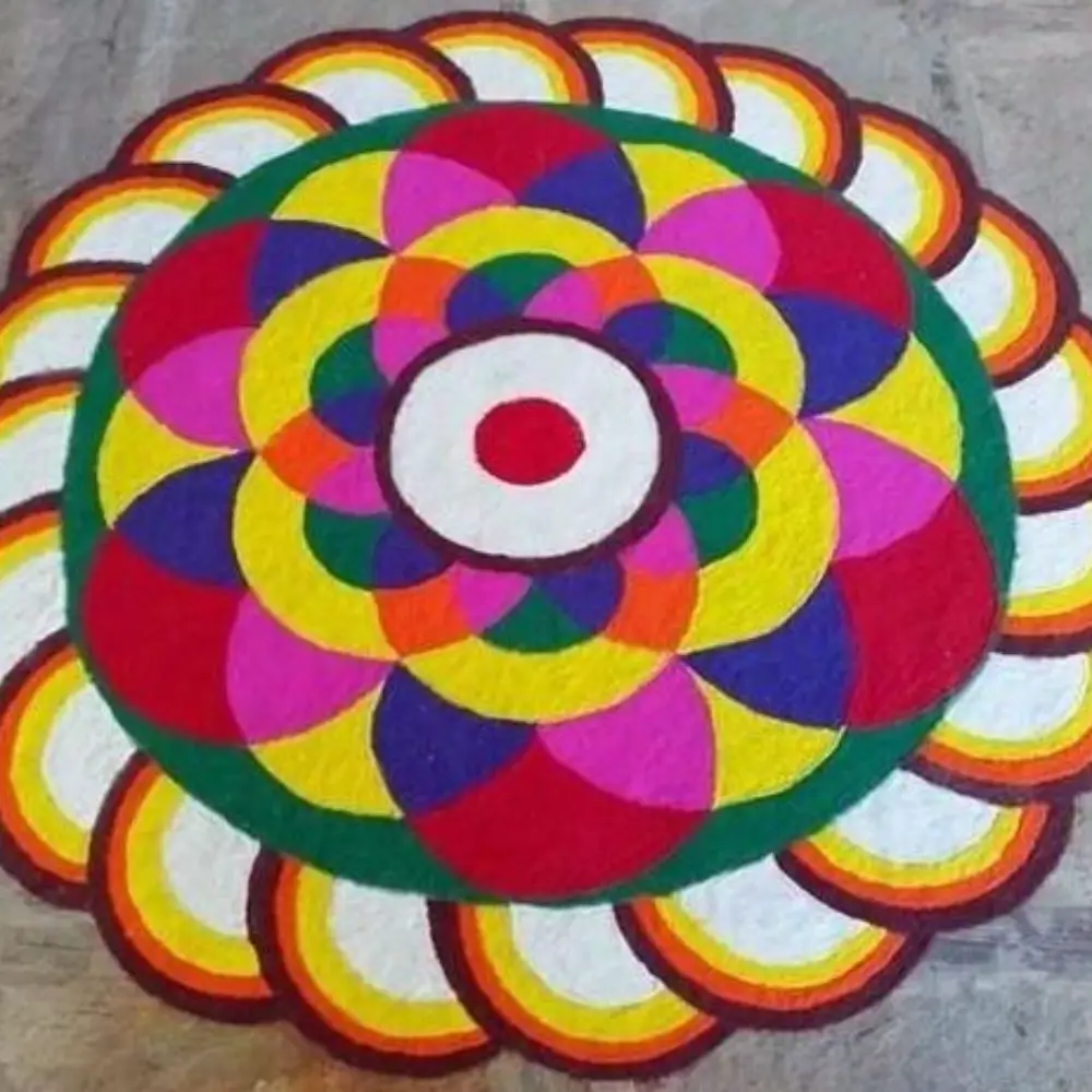 Rangoli Design for Diwali: 3D Rangoli