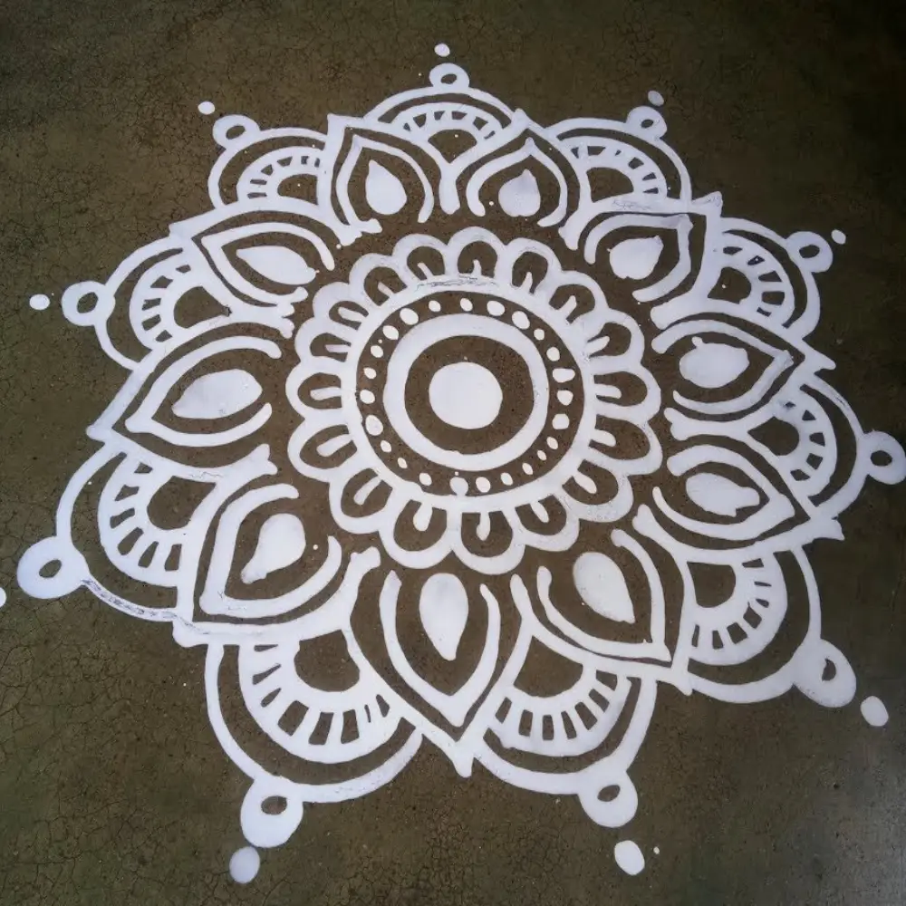 Rangoli Design for Diwali: Alpana Rangoli