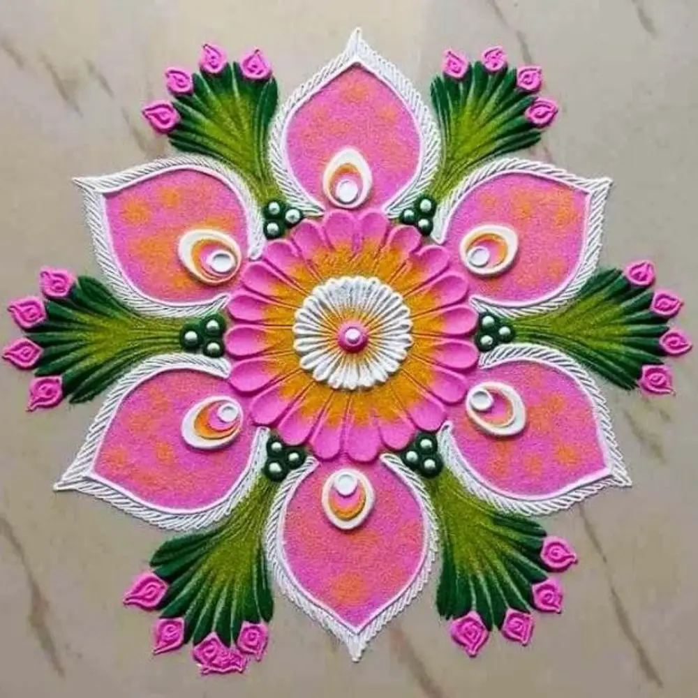 Simple Rangoli Designs for Home: Creative Rangoli