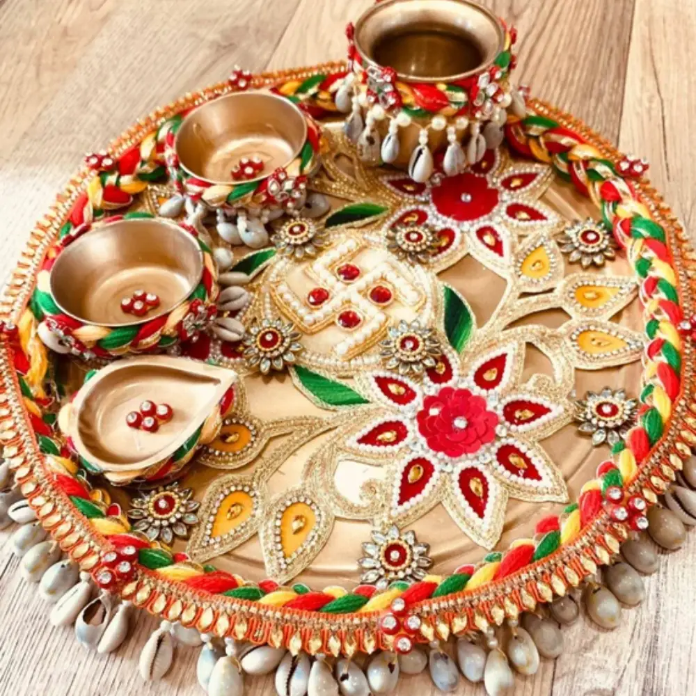 Diwali Gift: Decorative Pooja Thali