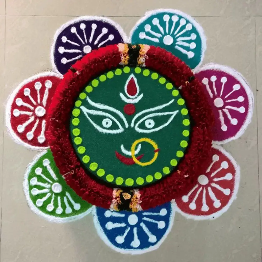 Rangoli Design for Diwali: Deity Rangoli