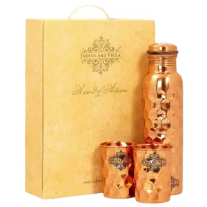 Diwali Gift for Employees: Indian Art Villa Pure Copper Drinkware