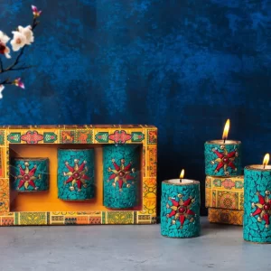 Diwali Gifts for Family: Indicast Candle Set