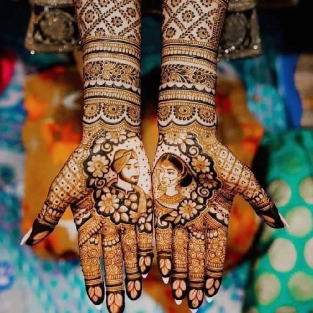 Royal Front Hand Mehndi: Bridal Royal 