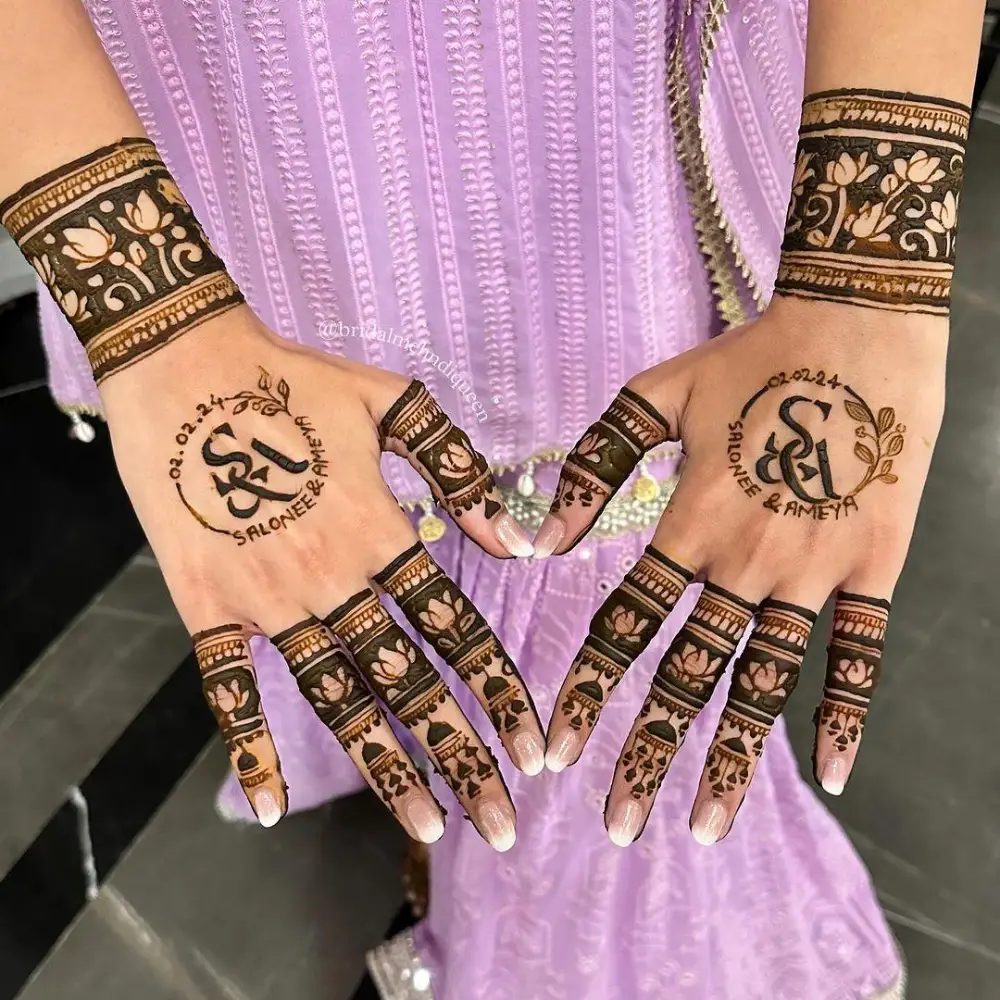 Back Hand Mehndi Design: Personalised Back Hand