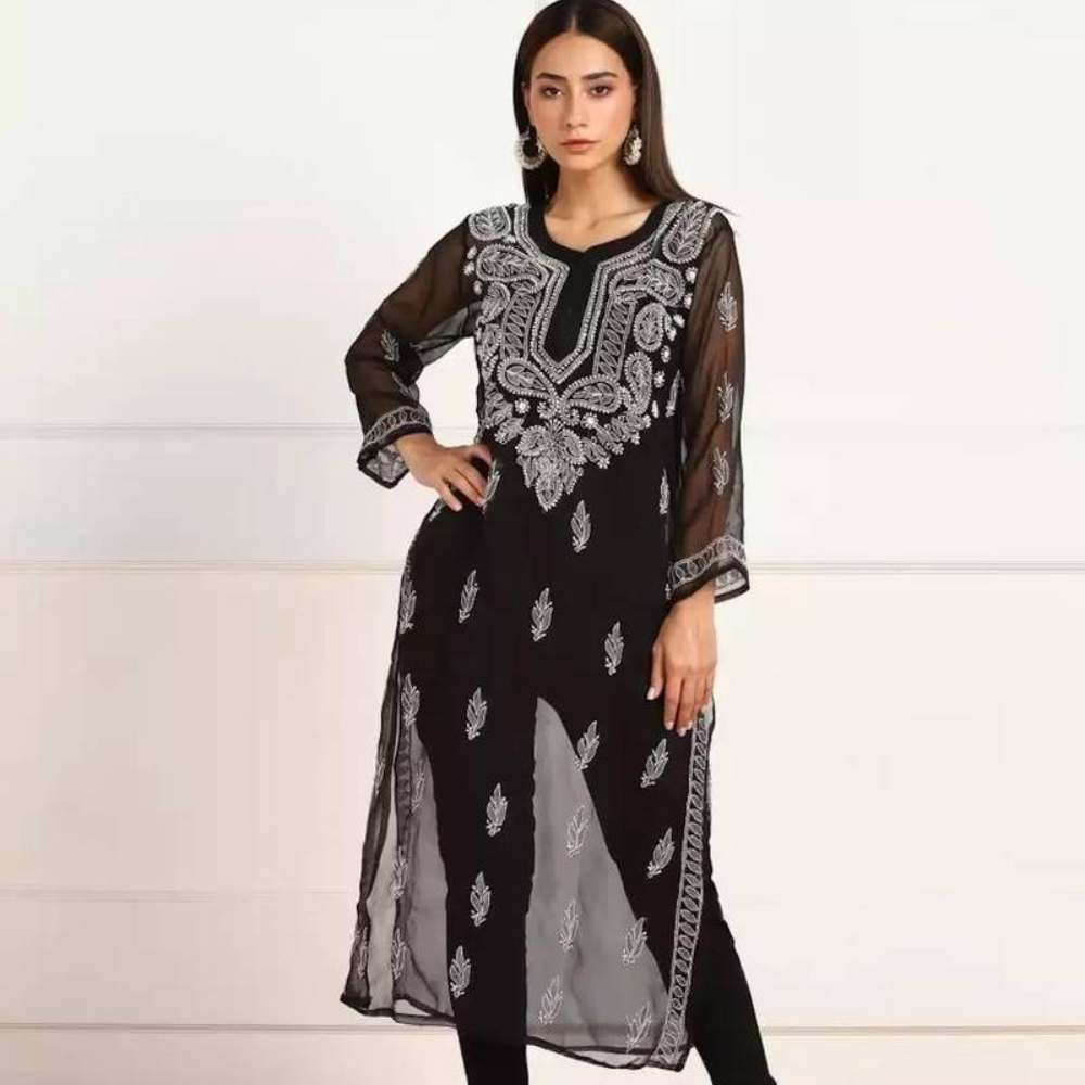 Georgette Chikankari Kurti: What Makes